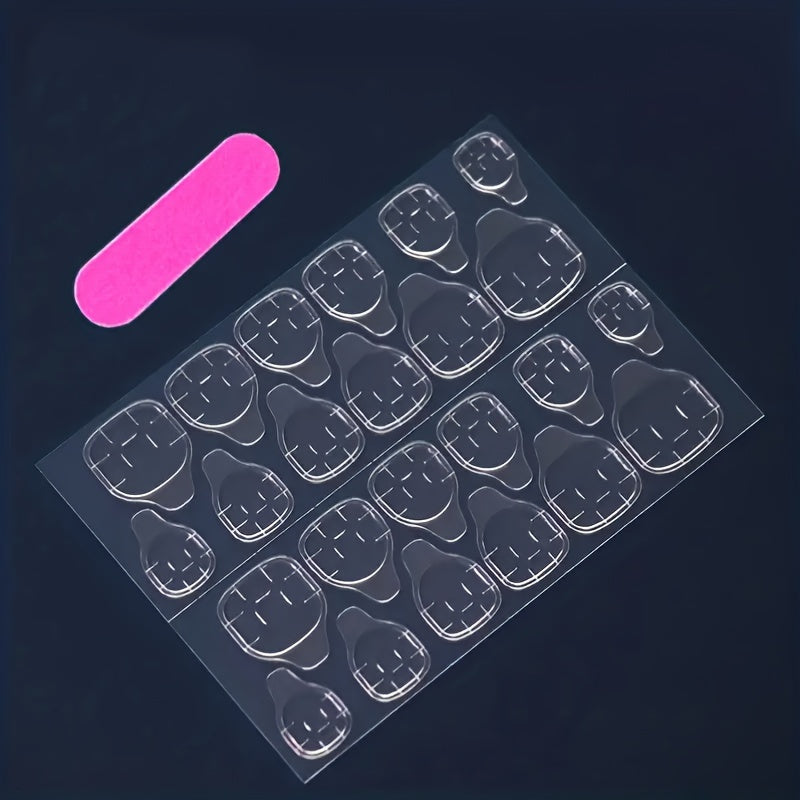 24pcs Short Square Press-On Nails with White French Rose Flower & Red/White Tip Design - Glossy Clear Tips, Intricate Floral Patterns, Short Lengths for Parties, Dance, Casual Attire - Reusable & Removable Full Set (Red, Whit