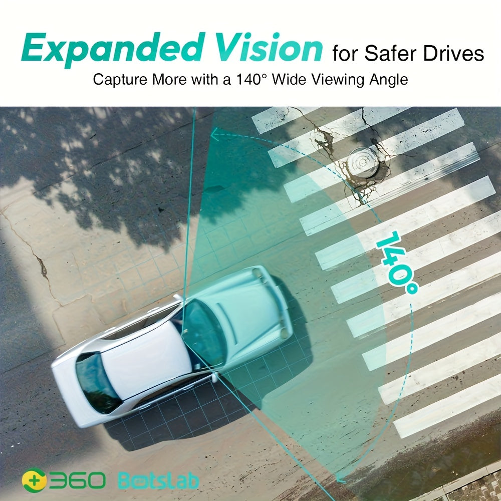 Front Car Dash Cam with 3K, 140° Wide Angle Lens, Built-In Wifi GPS, Night Vision, Motion Detection Alerts, Parking Mode, WDR, 24H Motion Detection, Dash Cam Front And Rear Wireless, Dash Cam with Wifi, Dash Cam for Car, Das