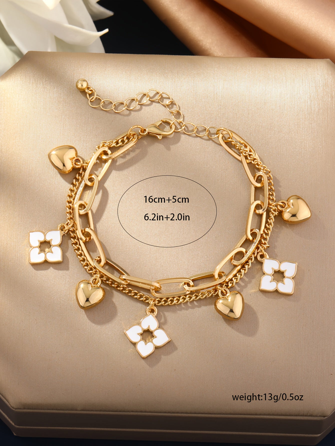 Double Layer Charm Bracelet