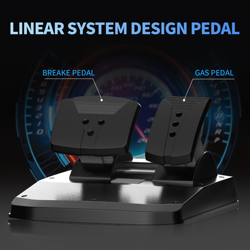 DOYO Gaming Steering Wheel with Pedal, 270° PC Racing Wheel with Vibration Feedback, Xbox Controller Compatible for PS4, Xbox X/S, Xbox One, PS3, Switch, Android, Realistic Racing Simulator