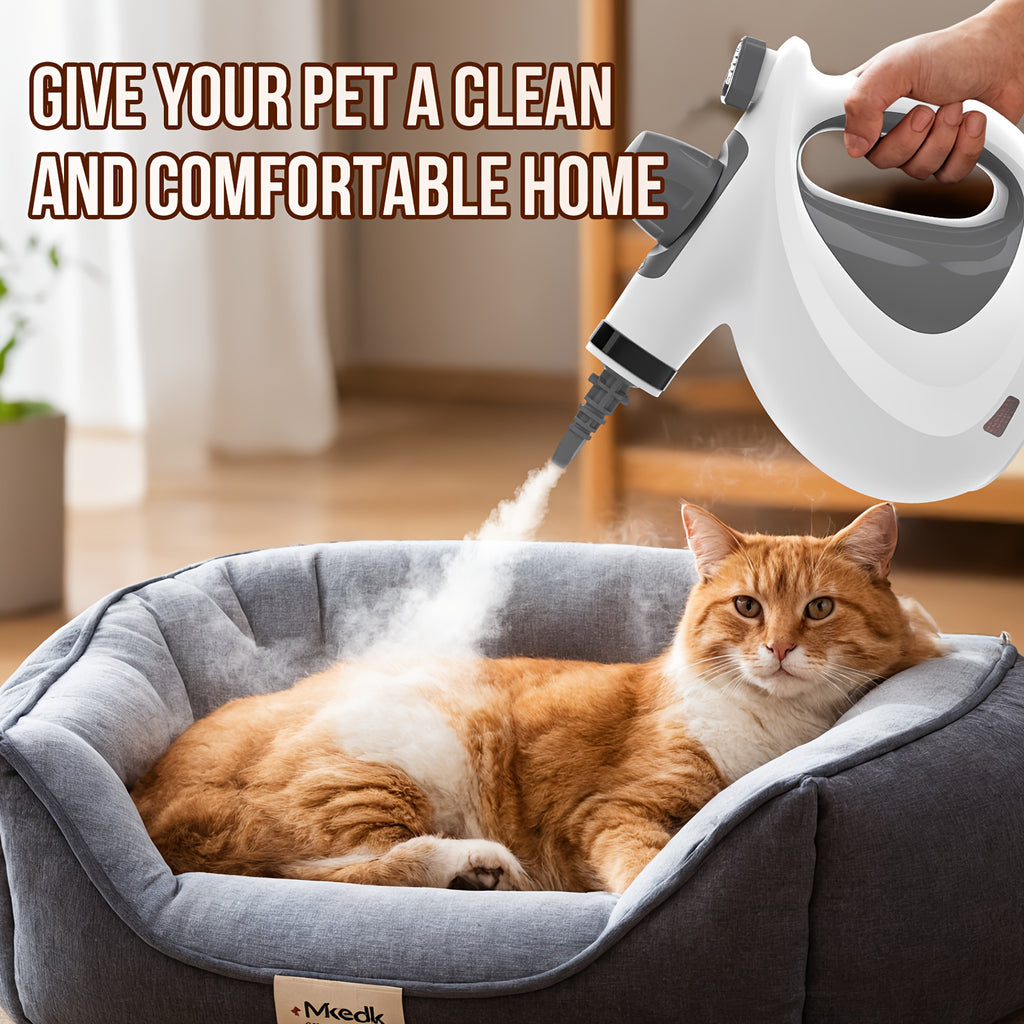 1Pc 1050W High-Power Portable Handheld Steam Cleaner Quick Heating, 12 Brush Heads For Versatile Cleaning In Kitchens, Bathrooms, Furniture & Cars - Us Plug, Large Capacity Water Tank, Steam Cleaner For Car