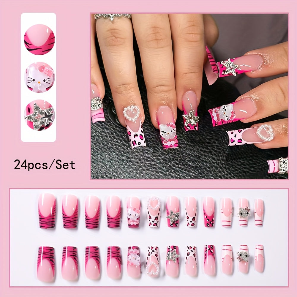Amanda Hello kitty Press-On Nails