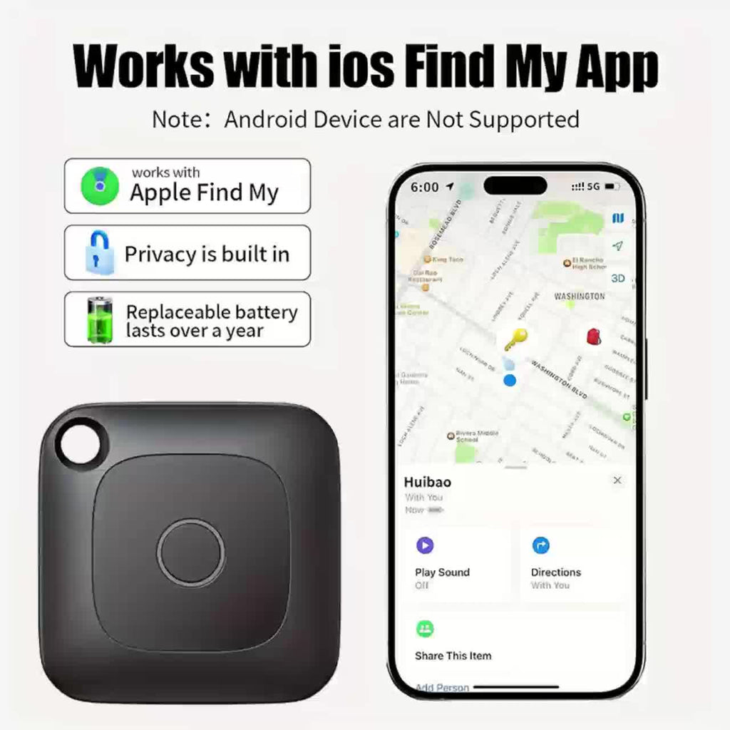 Car GPS Tracker, Portable Real-Time GPS Tracking Device, Global Coverage Location Tracker, Suitable for Cars, Cats And Dogs, Keys, Wallets, Etc., Get Rid Of The Habit Of Forgetting Things And Make Your Travel Easier, Only App