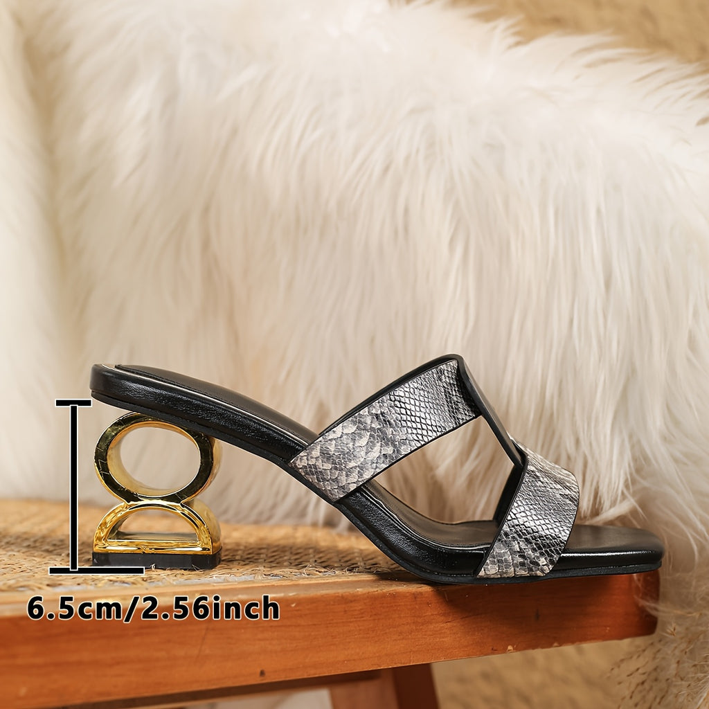 Brooke Snake Print High-Heel