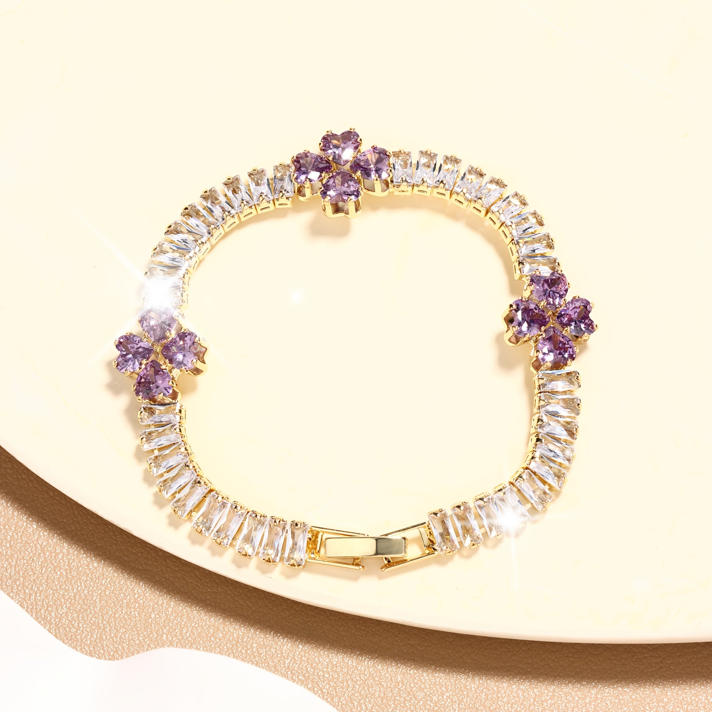 Heart Shape Tennis Bracelet