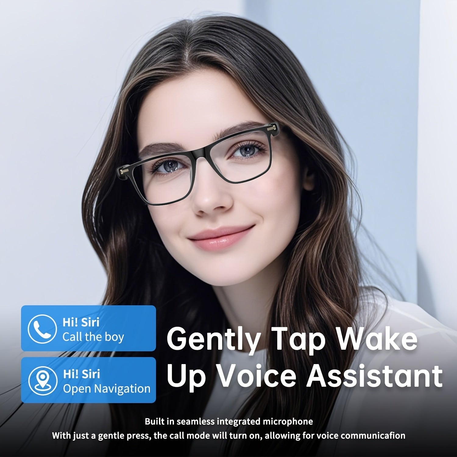 New Smart Glasses For 2025, With Ultra Long Battery Life, And Sweat Proof, Wireless Connection To Smartphones, Listening To Music And Making Phone Calls, Comfortable Wearing For Business And Sports All Day Long, Holiday Gifts