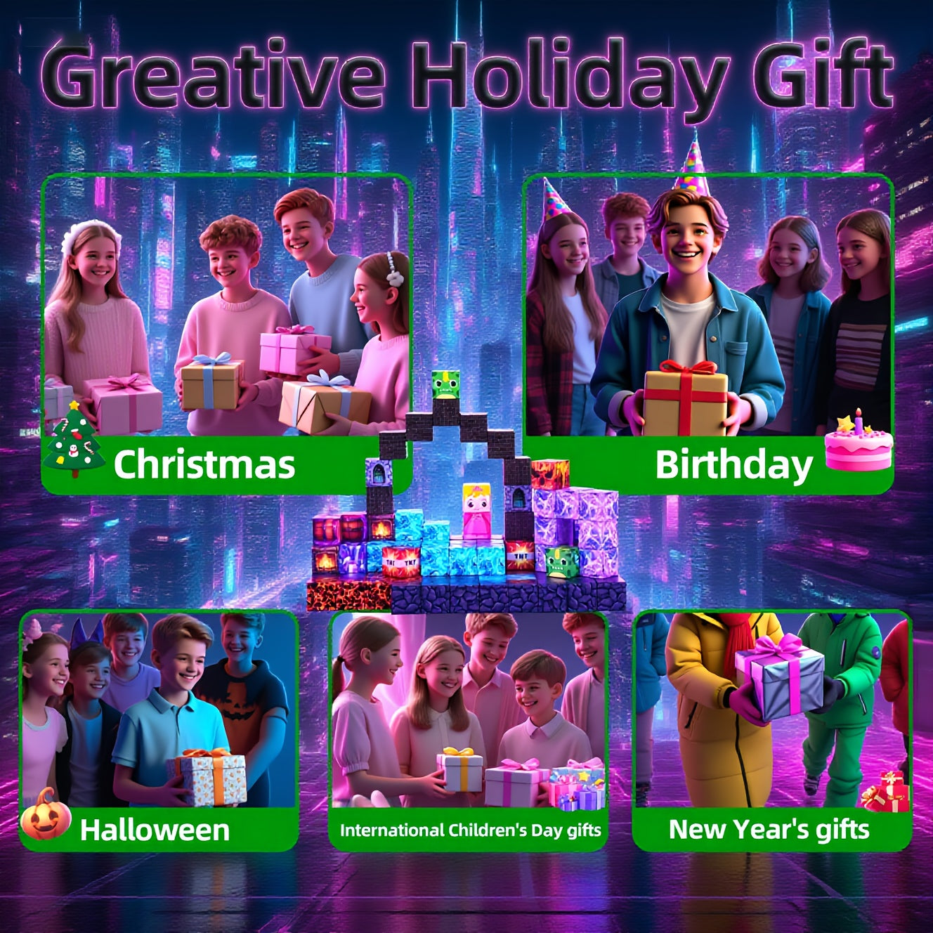 100pcs Magnetic Building Blocks Game-Based Build Cave World with Magnet Construction Toys STEM Sensory Gift for Boys Girls Birthday, Magnet Blocks, Magnet Balls, Magnet Game, Magnet Block, Magnet Ball, Magnet Games, Learning