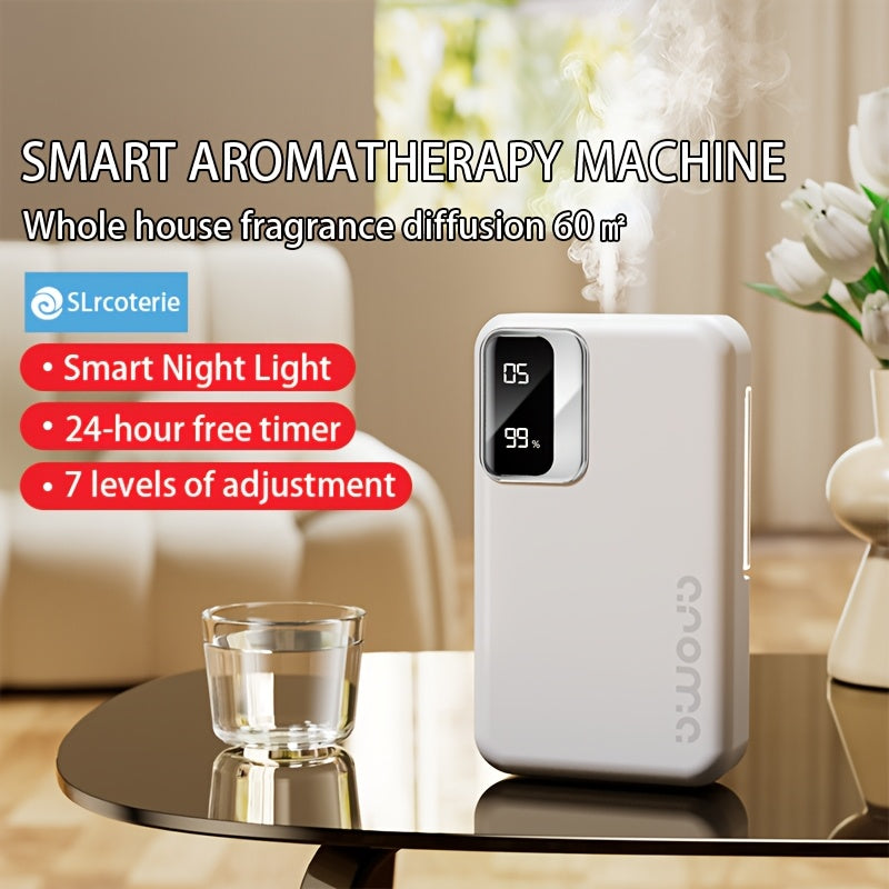 Deodorizing & 2-in-1 | Smart Aroma Diffuser with 7-Level Timer Spray + USB Fast Charging, 1800mAh Long-Lasting Battery, Ideal for Bedroom Moisture, Bathroom Odors, and Office Stale Air. No Essential Oils Needed, Freely Mix Fr
