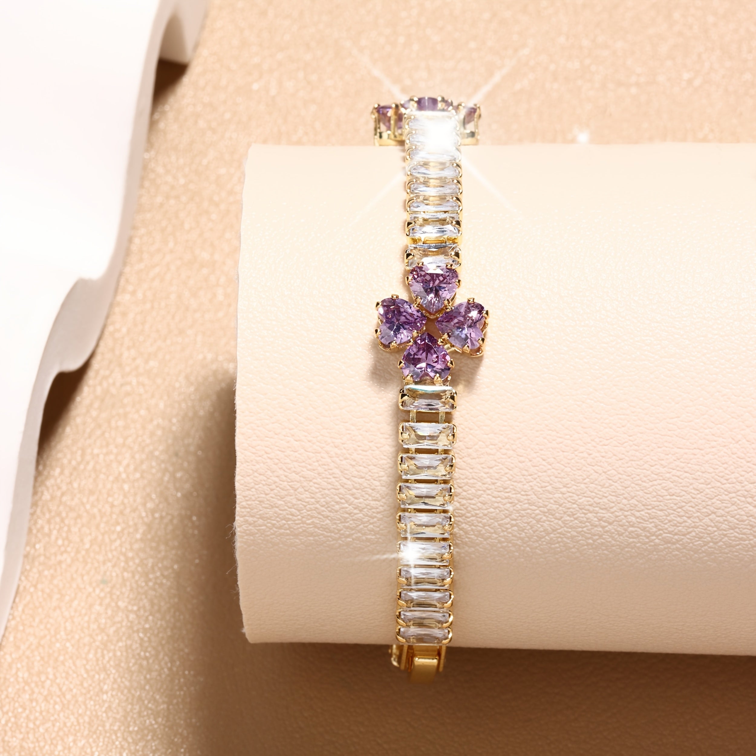 Heart Shape Tennis Bracelet