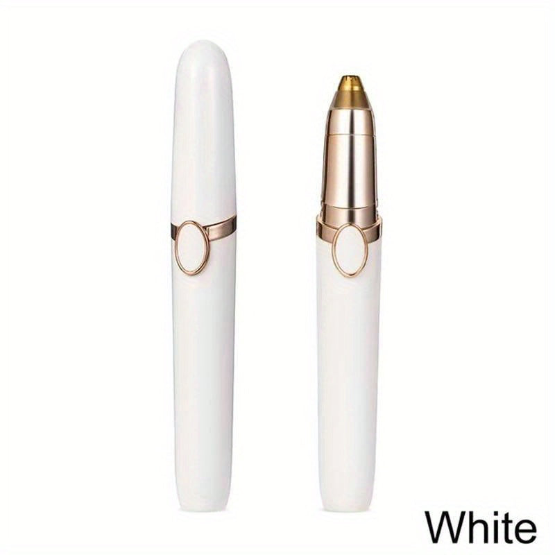Rechargeable Eyebrow Razor, USB Charging Mechanical Shaving Hair Remover, Flawless Painless Facial Hair Trimmer for Women & Men, Anti-Clockwise Rotation, ≤36V Operation