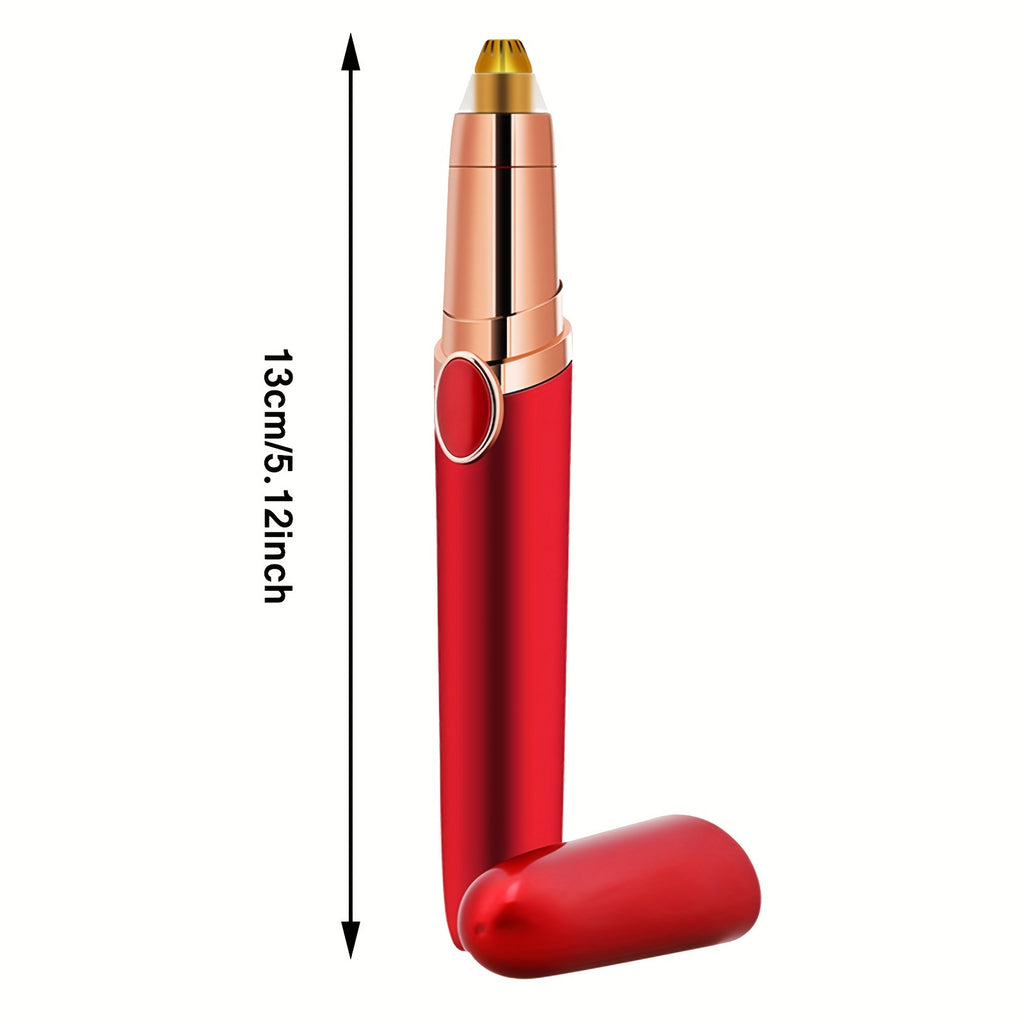 Rechargeable Eyebrow Razor, USB Charging Mechanical Shaving Hair Remover, Flawless Painless Facial Hair Trimmer for Women & Men, Anti-Clockwise Rotation, ≤36V Operation