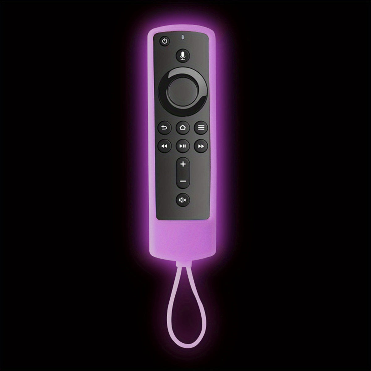 Alexa Glow-in-the-Dark Silicone Case Cover - Protect Your Fire TV Stick 4K Remote and Enhance Gaming Experience - Compatible with 4K+, Lite, Cube, Lanyard for Easy Access