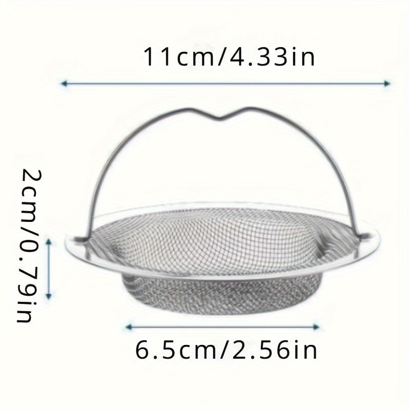 1pc Stainless Steel Drain Stopper With Anti-Slip Handle, Hair Catcher And Filter For Kitchen And Bathroom, Effortlessly Prevents Clogs And Blockages, Home & Kitchen Accessories