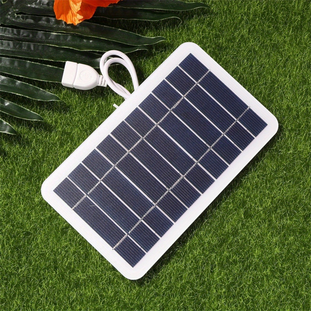 1pc Solar Portable Charging Panel Solar USB Charger Is Suitable For Mobile Power, Mobile Phone Charging Bank, Flashlight, Fan