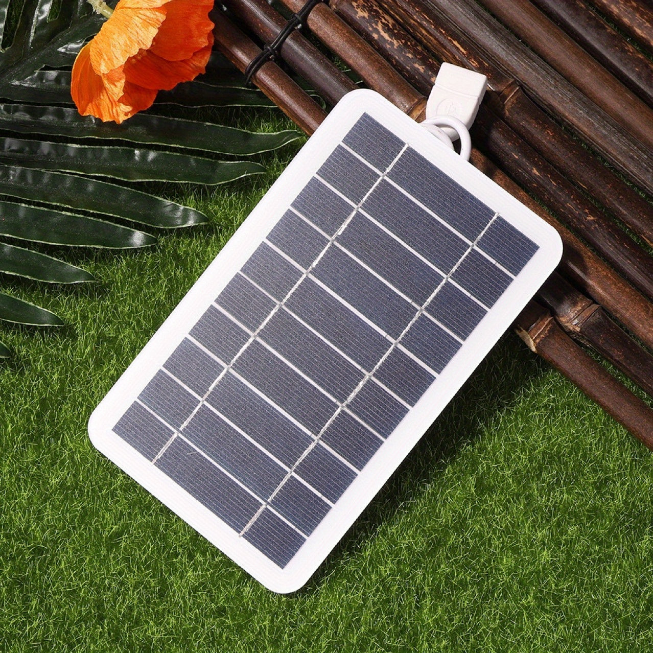 1pc Solar Portable Charging Panel Solar USB Charger Is Suitable For Mobile Power, Mobile Phone Charging Bank, Flashlight, Fan