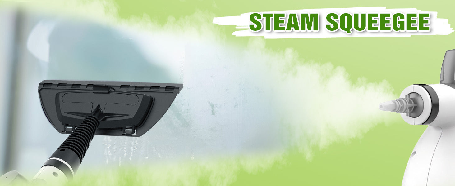 1Pc 1050W High-Power Portable Handheld Steam Cleaner Quick Heating, 12 Brush Heads For Versatile Cleaning In Kitchens, Bathrooms, Furniture & Cars - Us Plug, Large Capacity Water Tank, Steam Cleaner For Car