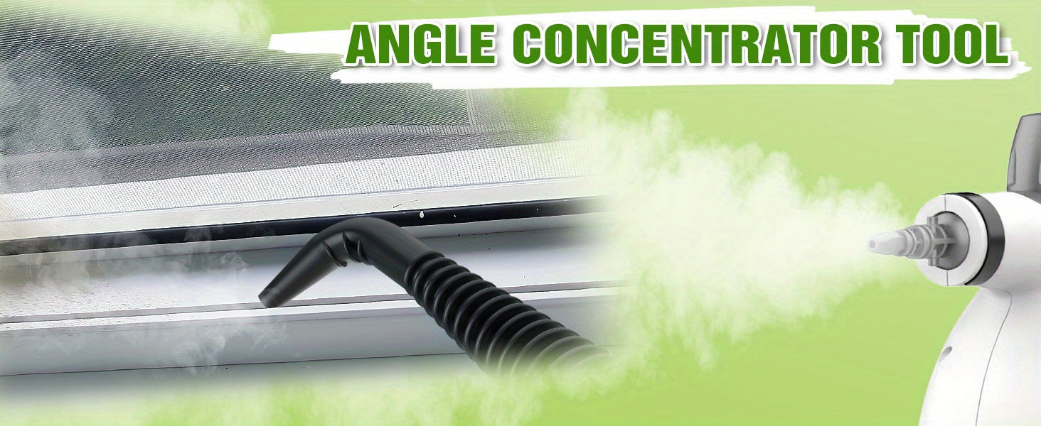 1Pc 1050W High-Power Portable Handheld Steam Cleaner Quick Heating, 12 Brush Heads For Versatile Cleaning In Kitchens, Bathrooms, Furniture & Cars - Us Plug, Large Capacity Water Tank, Steam Cleaner For Car