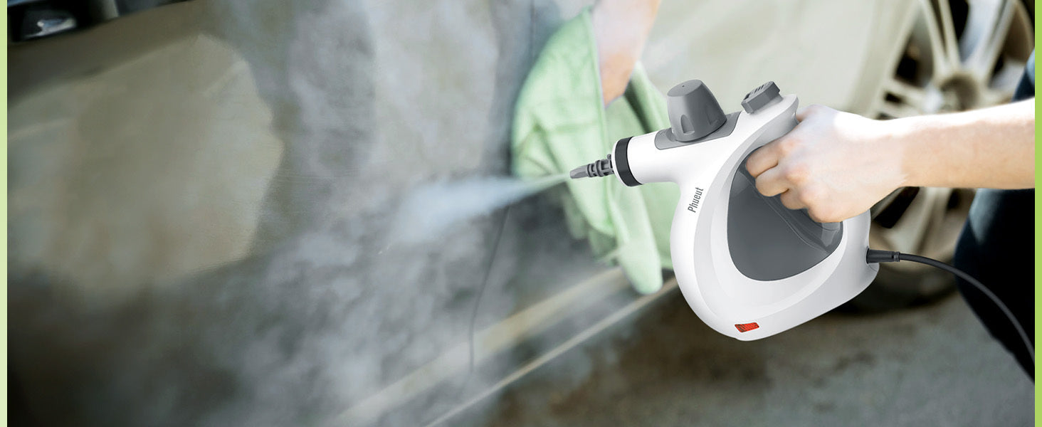 1Pc 1050W High-Power Portable Handheld Steam Cleaner Quick Heating, 12 Brush Heads For Versatile Cleaning In Kitchens, Bathrooms, Furniture & Cars - Us Plug, Large Capacity Water Tank, Steam Cleaner For Car