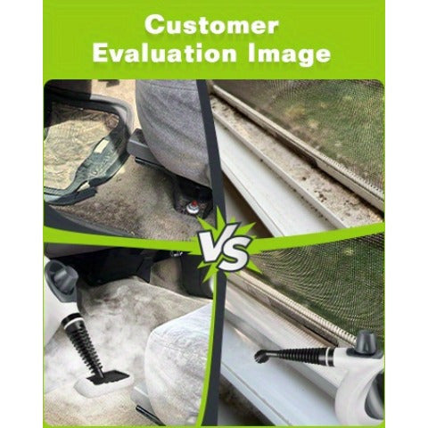 1Pc 1050W High-Power Portable Handheld Steam Cleaner Quick Heating, 12 Brush Heads For Versatile Cleaning In Kitchens, Bathrooms, Furniture & Cars - Us Plug, Large Capacity Water Tank, Steam Cleaner For Car