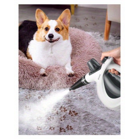 1Pc 1050W High-Power Portable Handheld Steam Cleaner Quick Heating, 12 Brush Heads For Versatile Cleaning In Kitchens, Bathrooms, Furniture & Cars - Us Plug, Large Capacity Water Tank, Steam Cleaner For Car