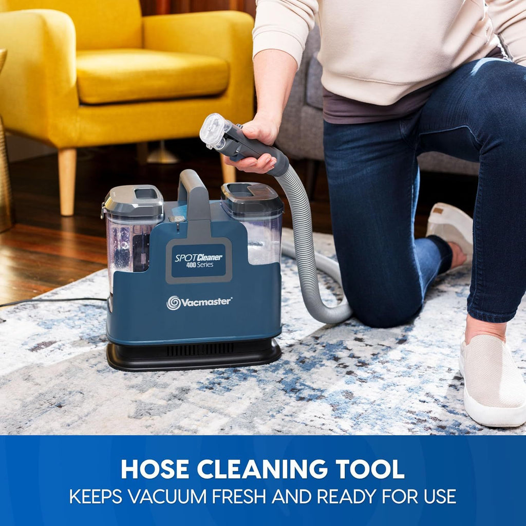 400 Series Portable Carpet & Upholstery Spot Cleaner Machine, 15Kpa Power Suction With Versatile Tools For Pets, Area Rugs And Couches