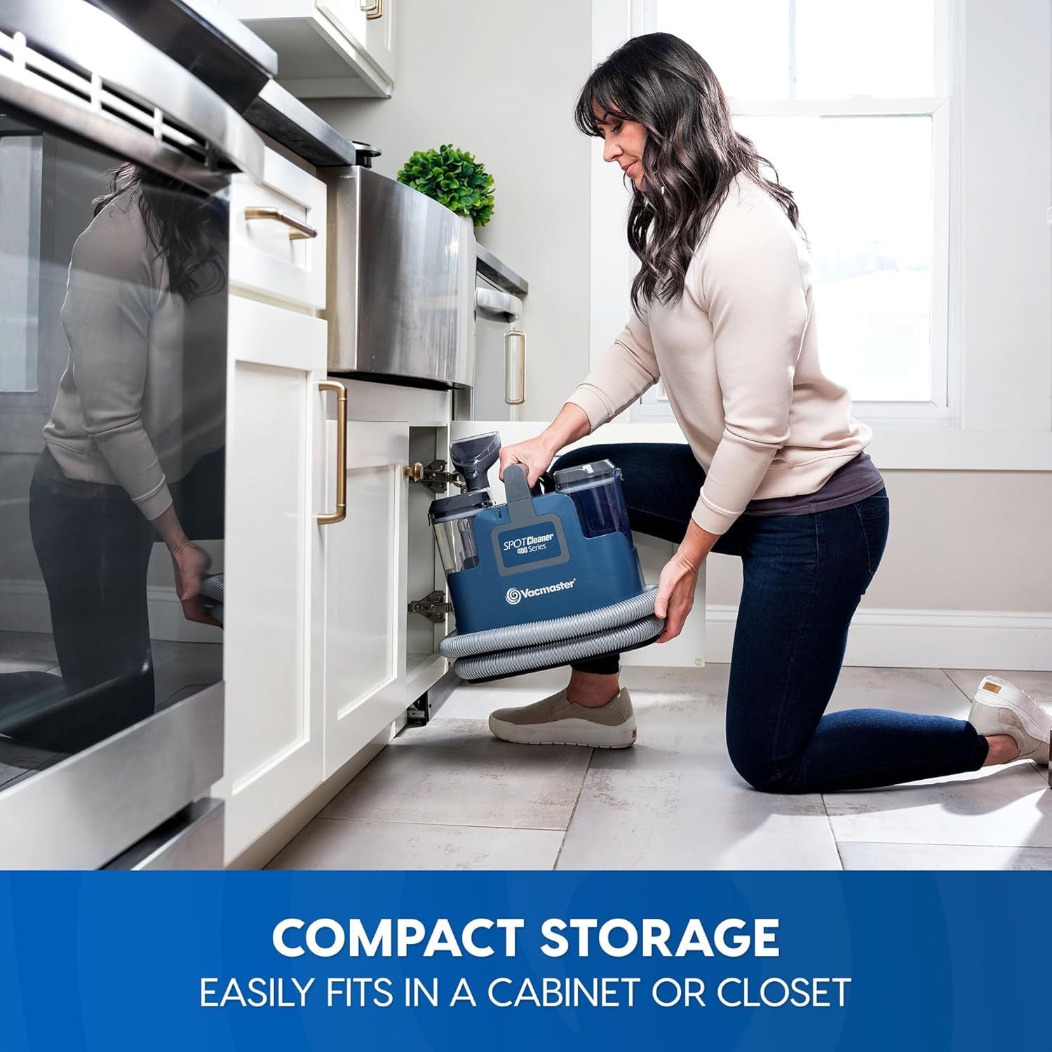 400 Series Portable Carpet & Upholstery Spot Cleaner Machine, 15Kpa Power Suction With Versatile Tools For Pets, Area Rugs And Couches