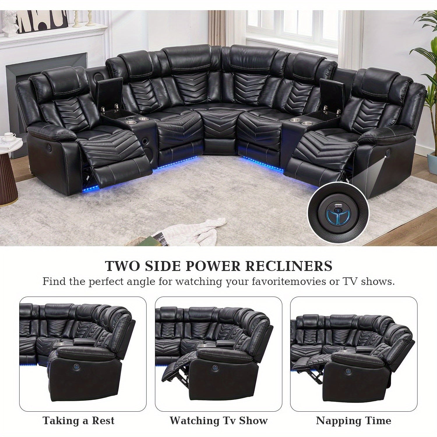 Comfy Reclining Sectional