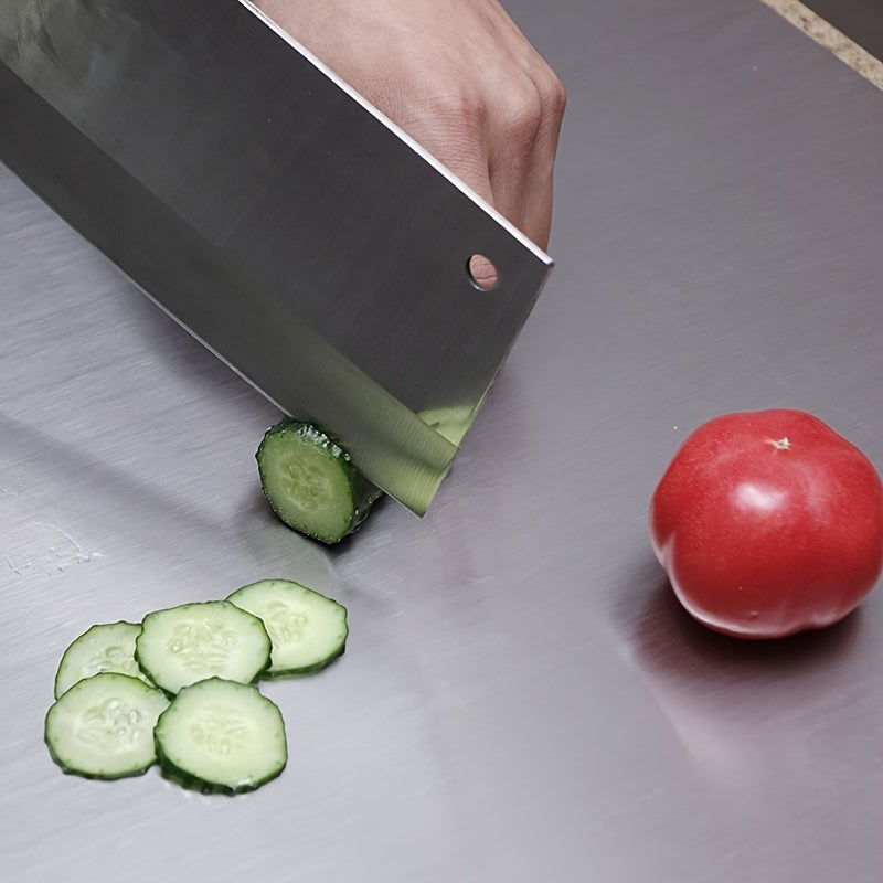 304 Stainless Steel Cutting Board Butcher Block Household Rolling Board Kitchen Supplies, Food Preparation, Meal Prep Tools, Modern Cutting Surface, Sleek Kitchen Tool, Rustresistant Material, Easy to Clean, Versatile Cutting