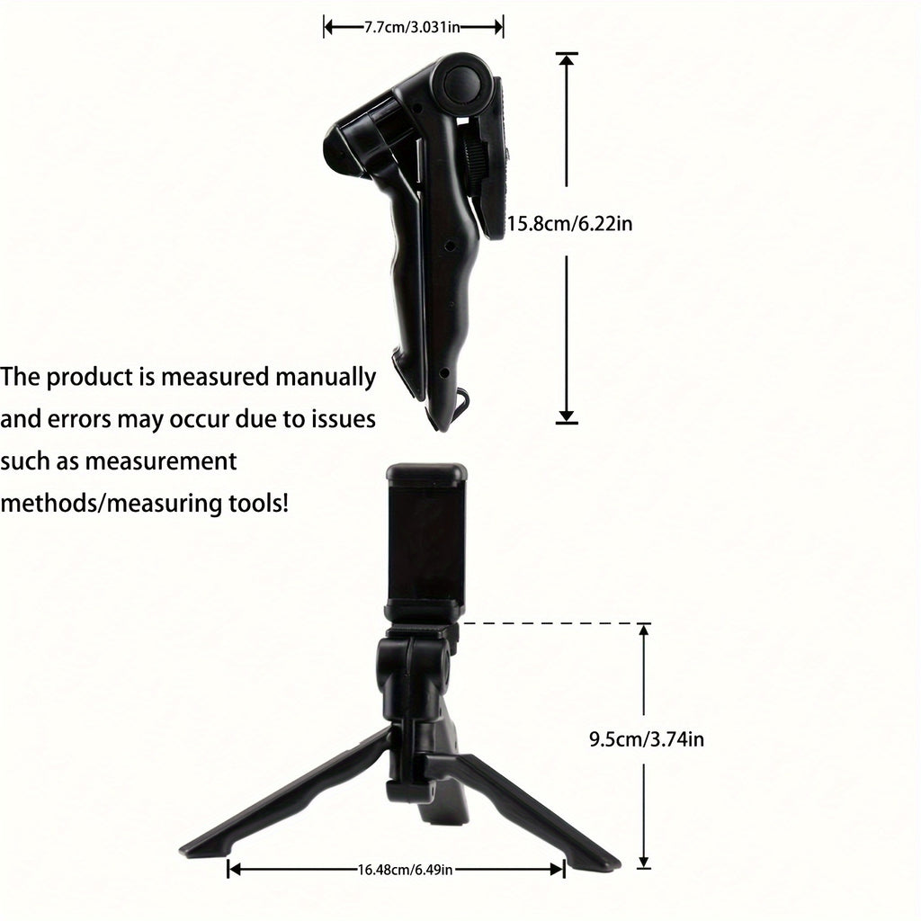Supports 360-degree Rotation Anti-Shake Mobile Phone Tripod Mount, Portable Thickened Smartphone Holder with Adjustable Clamp, Universal Tripod Stand Suitable for Mobile Phone Live Broadcasting and Photography