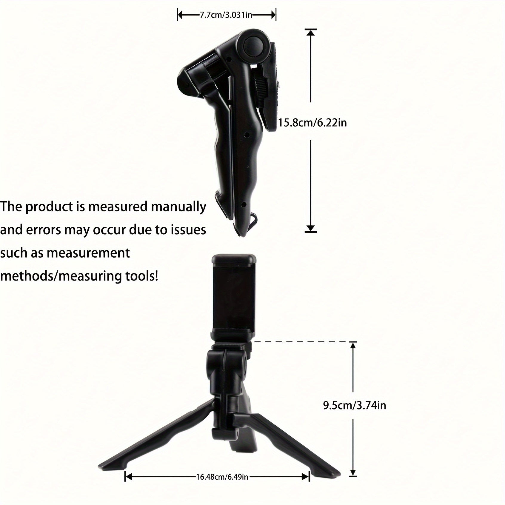 Supports 360-degree Rotation Anti-Shake Mobile Phone Tripod Mount, Portable Thickened Smartphone Holder with Adjustable Clamp, Universal Tripod Stand Suitable for Mobile Phone Live Broadcasting and Photography