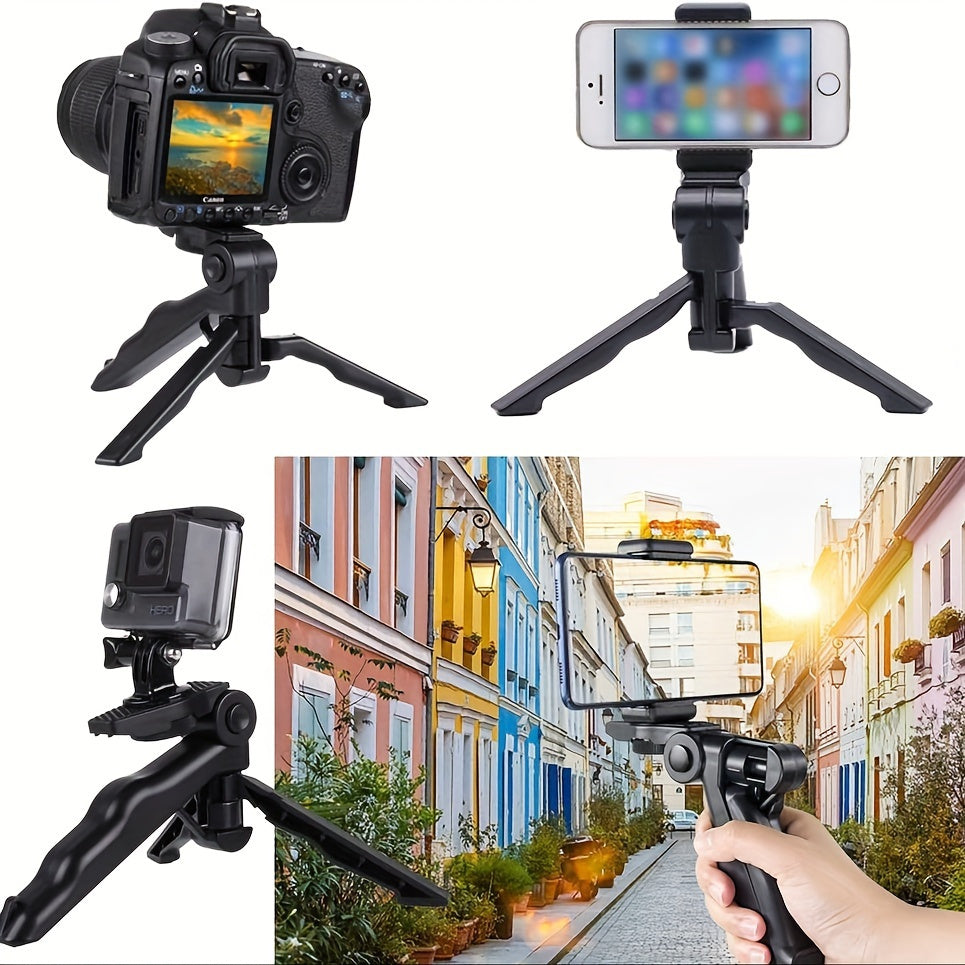Supports 360-degree Rotation Anti-Shake Mobile Phone Tripod Mount, Portable Thickened Smartphone Holder with Adjustable Clamp, Universal Tripod Stand Suitable for Mobile Phone Live Broadcasting and Photography