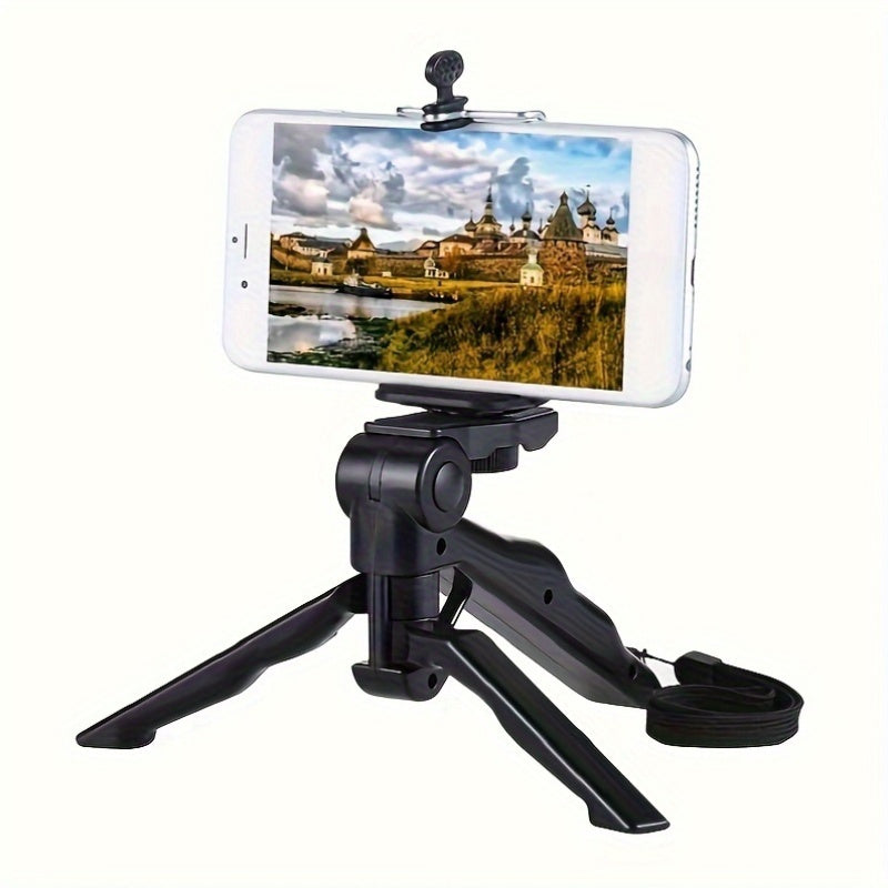 Supports 360-degree Rotation Anti-Shake Mobile Phone Tripod Mount, Portable Thickened Smartphone Holder with Adjustable Clamp, Universal Tripod Stand Suitable for Mobile Phone Live Broadcasting and Photography