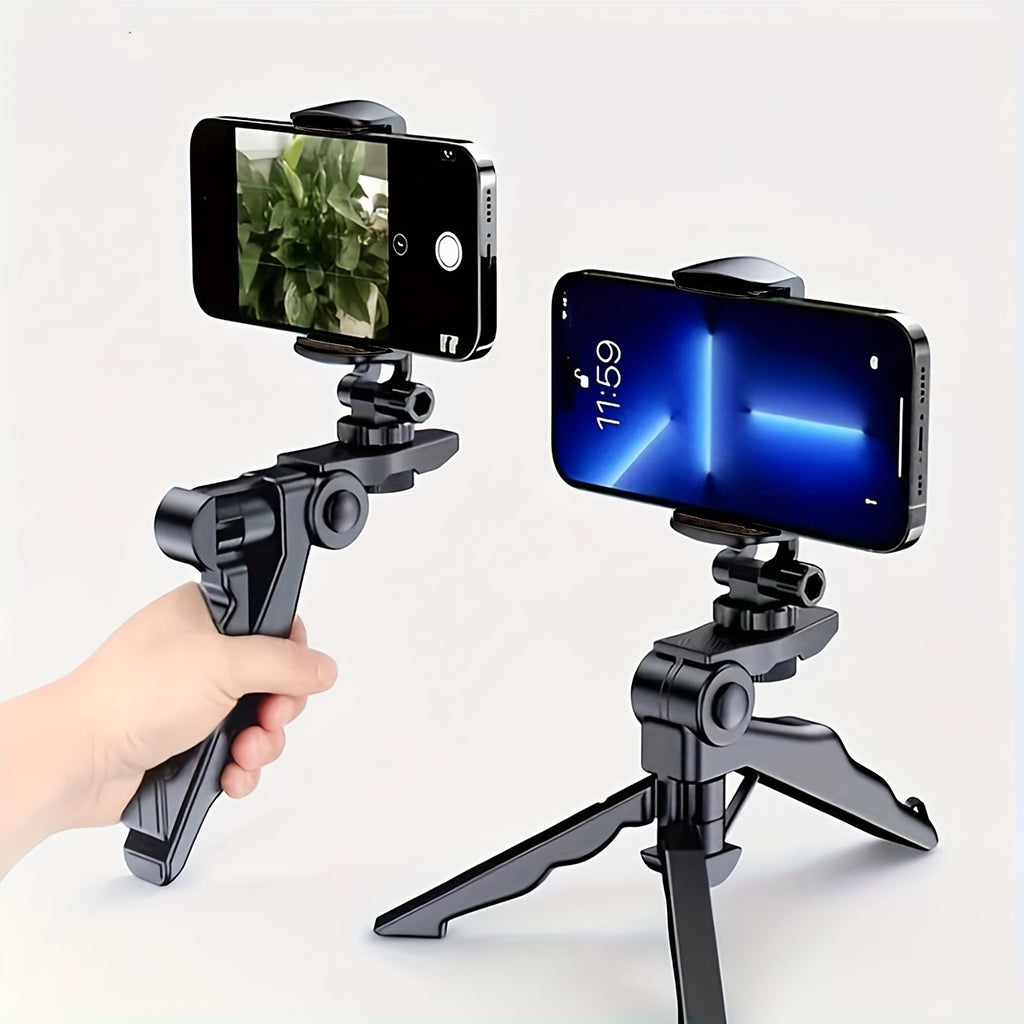 Supports 360-degree Rotation Anti-Shake Mobile Phone Tripod Mount, Portable Thickened Smartphone Holder with Adjustable Clamp, Universal Tripod Stand Suitable for Mobile Phone Live Broadcasting and Photography