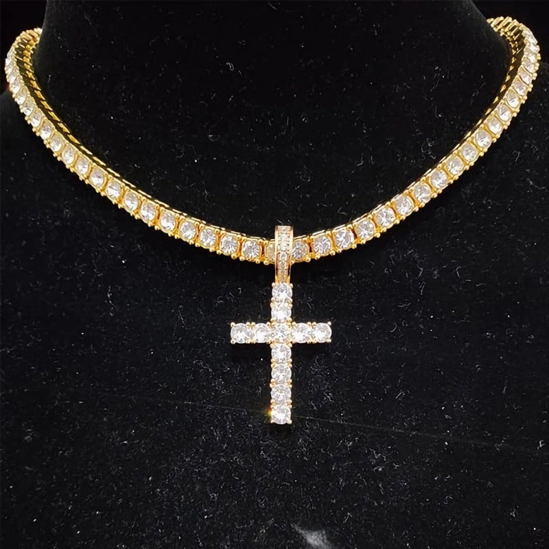 Vintage Cross Pendant Necklace