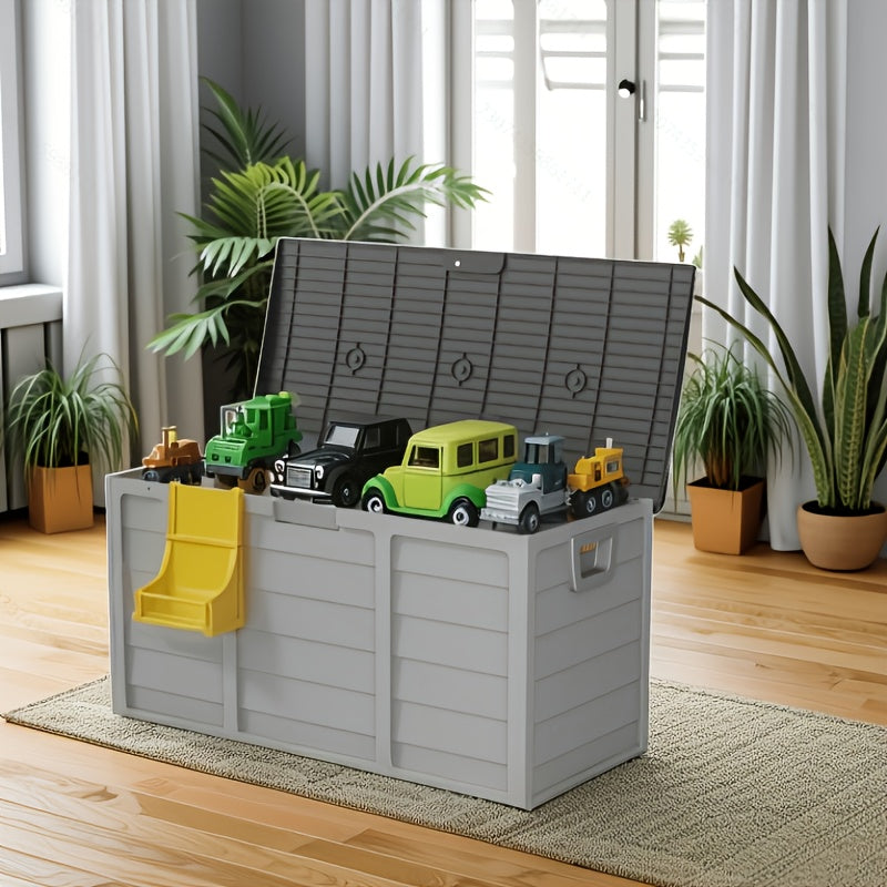 75 Gallon Resin Outdoor Storage Box with Handle