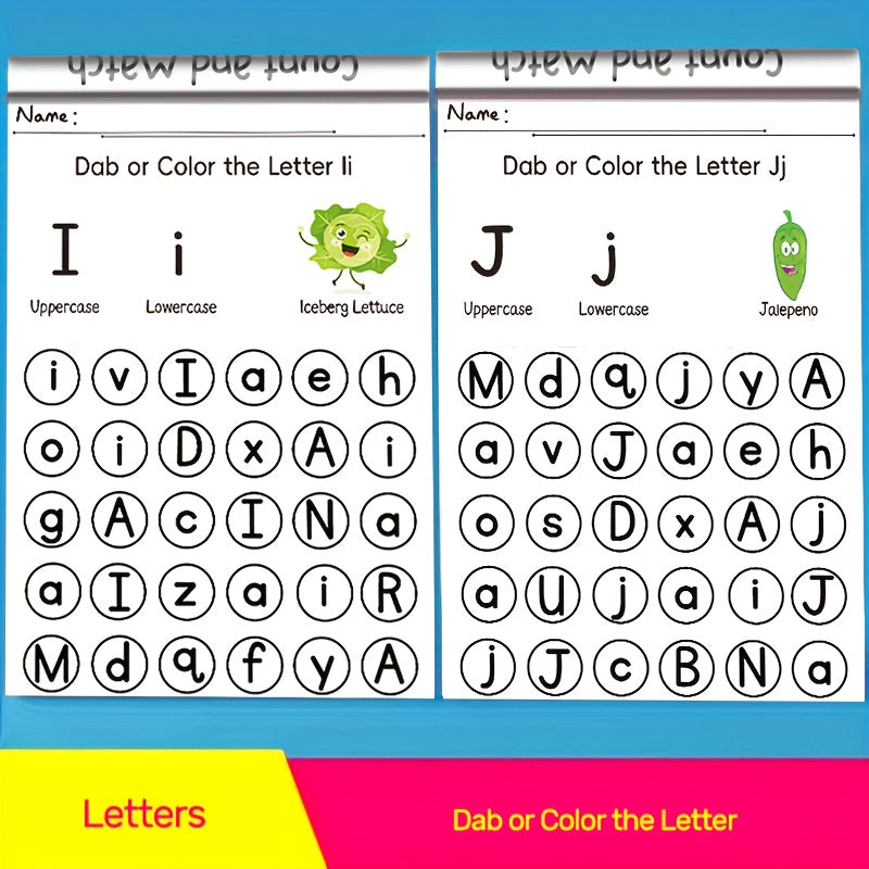 64-Page Alphabet Handwriting Practice Workbook for Kids Ages 3-6 | Preschool & Kindergarten Writing Curriculum with Sight Words, Tracing & Writing Activities, Uppercase & Lowercase Letters, Phonics Skills | Pre-K Learning Boo