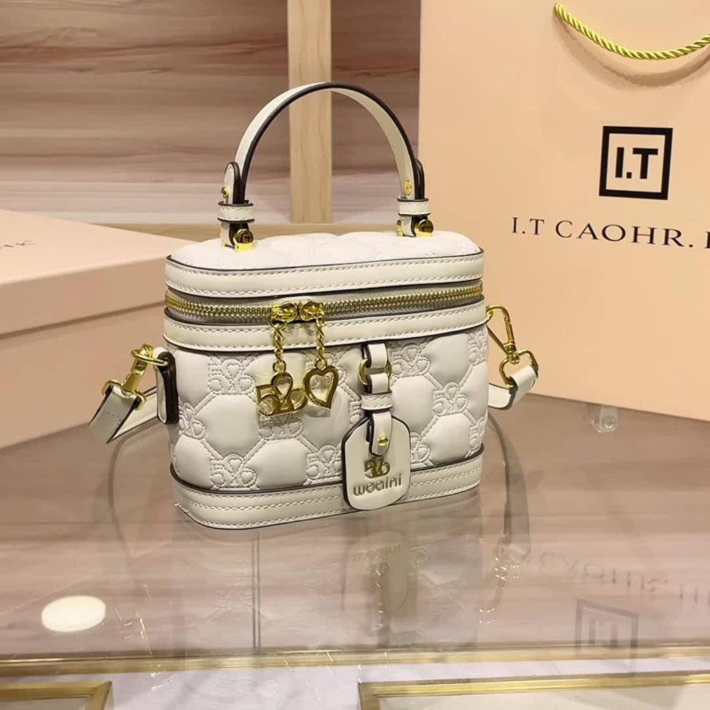 [Luxury Box Bag] High-End Retro Mini Box Bag | Light Luxury Niche, Women's Cross-Body Bag, Zipper Closure, Detachable Shoulder Strap, Valentine's Day Gift for Girlfriend, Perfect for Daily And Commuting Us