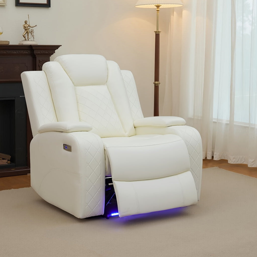 Intelligent Faux Leather Recliner