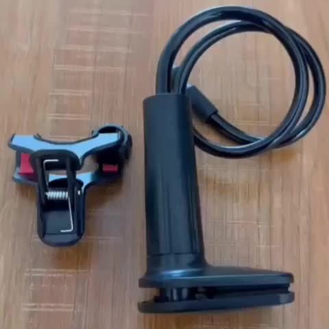 Phone and tablet stand with 360° swivel wheels, adjustable angle for flexible positioning, sturdy and durable design. Perfect as a bedside phone holder without straining your hands. Features an adjustable spiral base tension