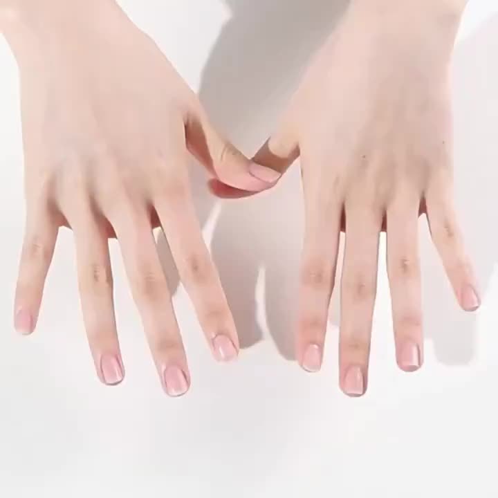 [High-Quality, Press On Nails] 24pcs Medium Square Press On Nails - High-Quality, Easy to Apply, Pink Gradient Nail Art with Smudge-Proof Adhesive, Perfect for Daily Wear by Women, Cute Short Nails, Everyday Nail Style, Gloss