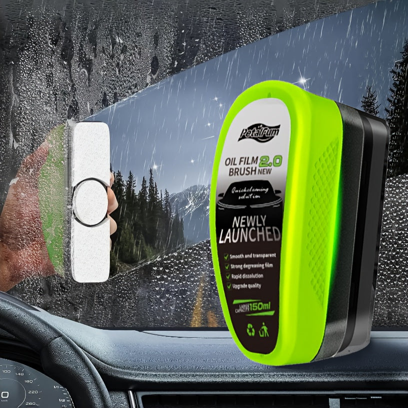 Car Windshield Oil Film Remover, Car Accessories, Automotive Oil Film Cleaning Brush, Multifunctional Car Cleaning Brush, Car Windshield & Side Window Cleaning Tool, Car Wash Accessories, Car Stuff, Car Cleaning Kit, Random S