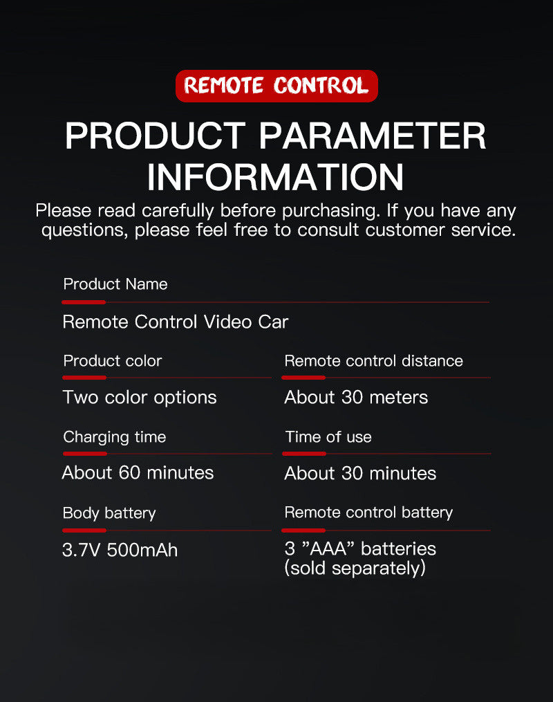 1/28 Scale FPV RC Truck with Camera & Live Video, 2.4GHz Remote Control Car with FPV Goggles-like View, Alloy-Body Style (Plastic), Anti-Interference System, 2-Speed Modes & Flashing Lights - Controlled for Boys & Adults (Gif