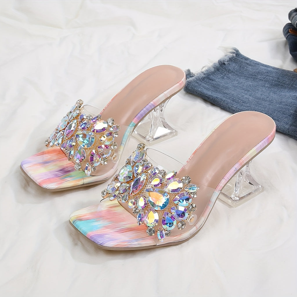 Embellished Pyramid Heel