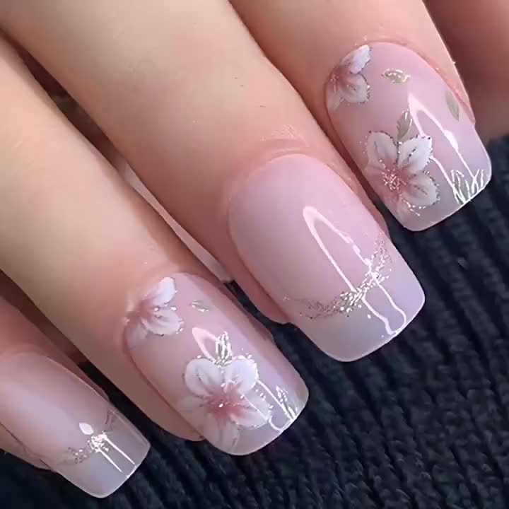 24pcs Brown Leopard Print Pointed Press-On Nail Patches - Ultra-Short Square, Golden Bead Nail Edge Inlay, 3D Brown Carving, Full Coverage Nails, Including (A Piece of Jelly Glue And a Nail File), Perfect Manicure Choice for