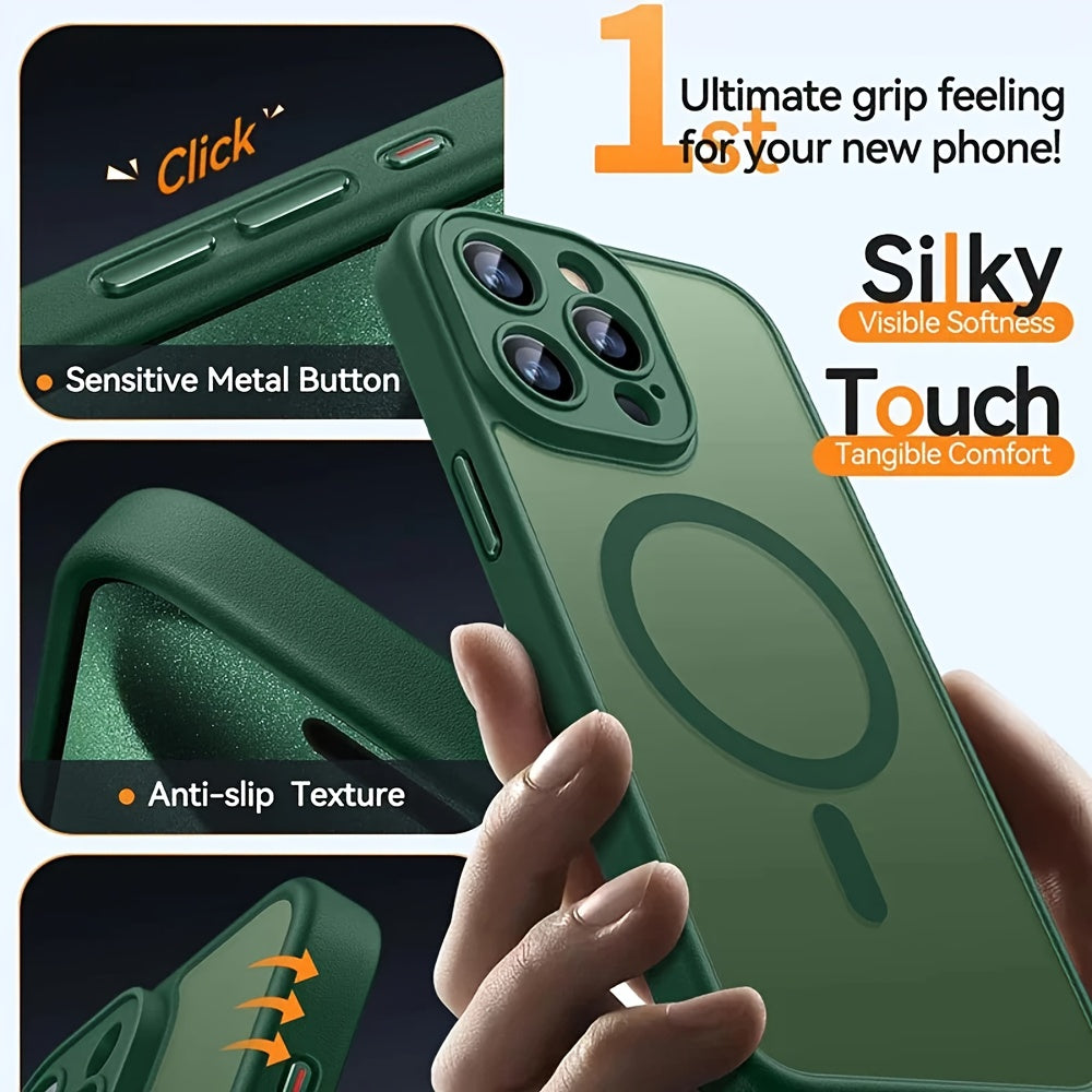 [Premium Matte Clear Cover] Premium Matte Clear Cover for Iphone 17, 16, 15, 14, 13, 12, 11 Max, 14 Plus, 17 Pro 16E | Protective | Supports Wireless Charging