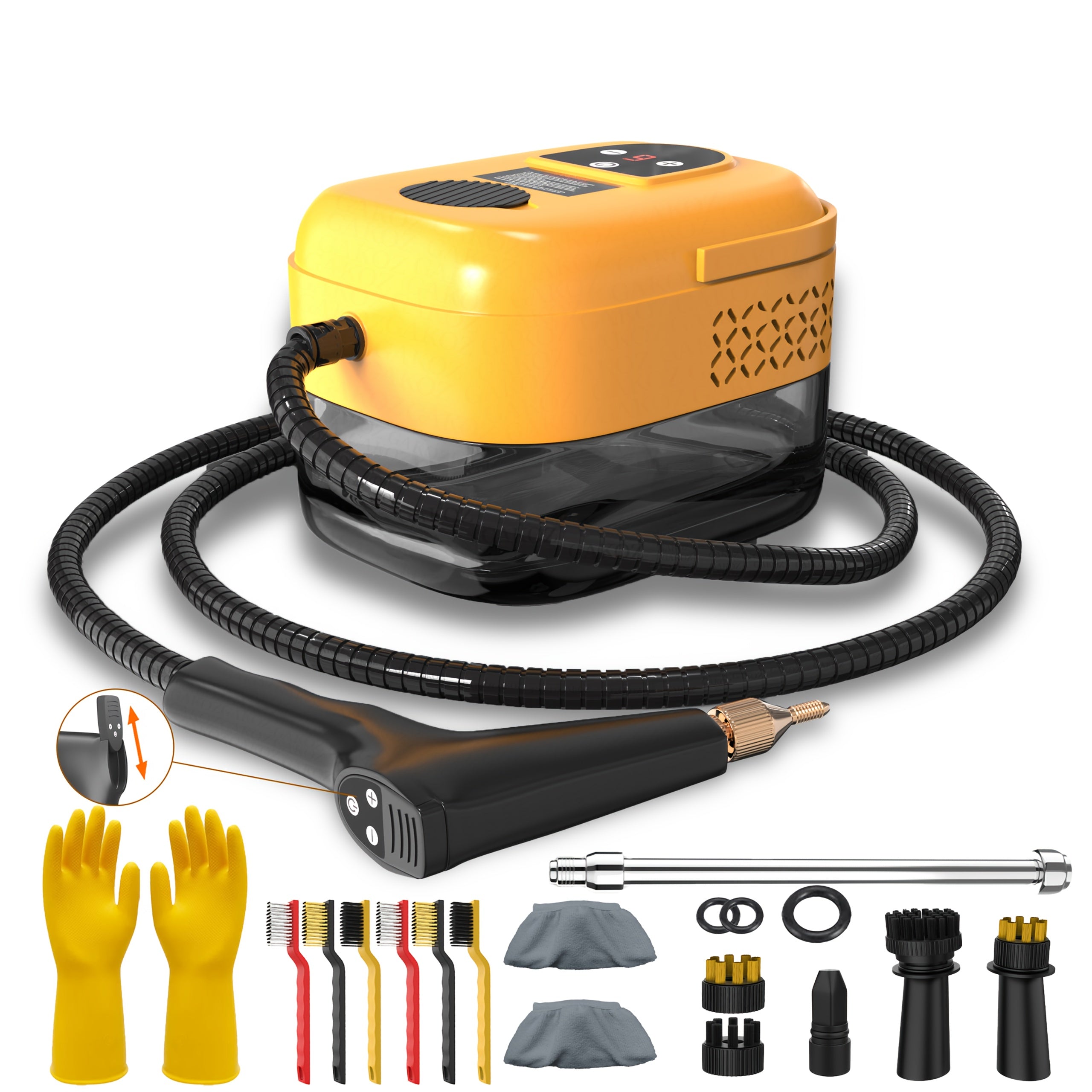 High Pressure Steam Cleaner, Household Steam Cleaner Handheld, Suitable For Kitchen Fume, Sofa, Small Air Conditioning, Washing Machine, 35pcs Accessory Set (without Steam Cleaner)