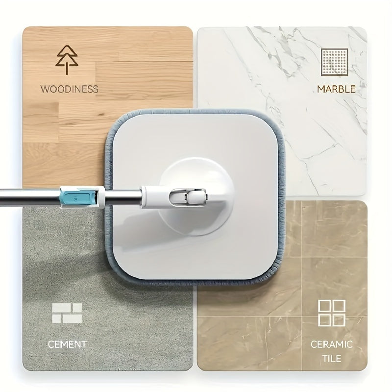 A Set of Sewage Separation Free-Standing Mop Buckets, Household Rotary Floor Mops, Lazy Mops, Dust-Removal Mops, Dry And Mops, Is Very Suitable for Home, Kitchen, Bathroom Floors, Cleaning Supplies