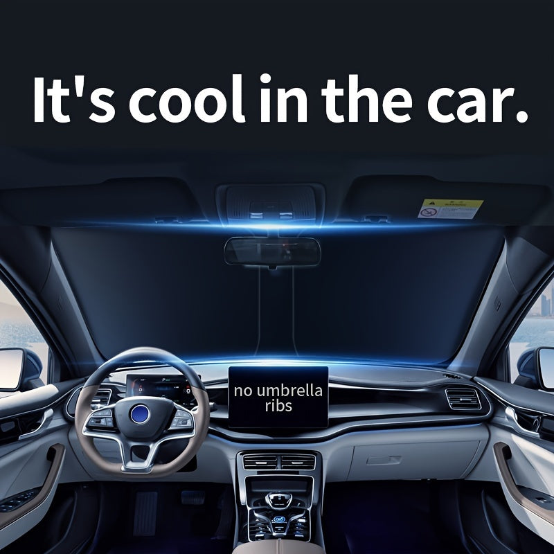 2024 New Front Window Sunblock Curtain - Car Sunshade Interior Windshield Heat Shield Sunshade Panel