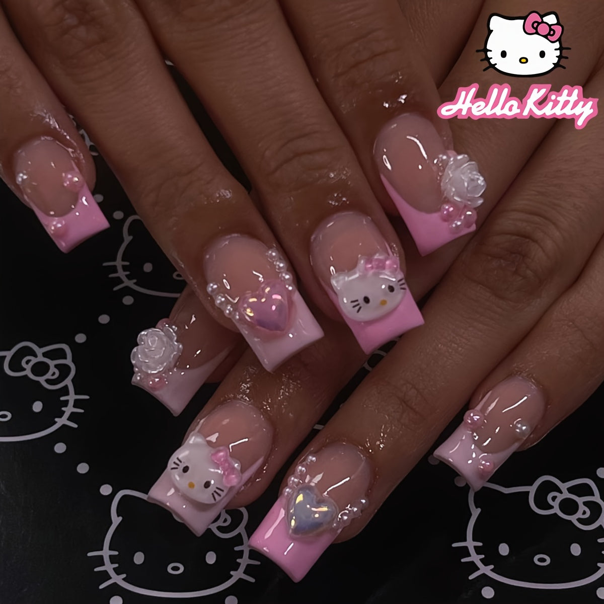 Gina French Pink Pearl Press-On