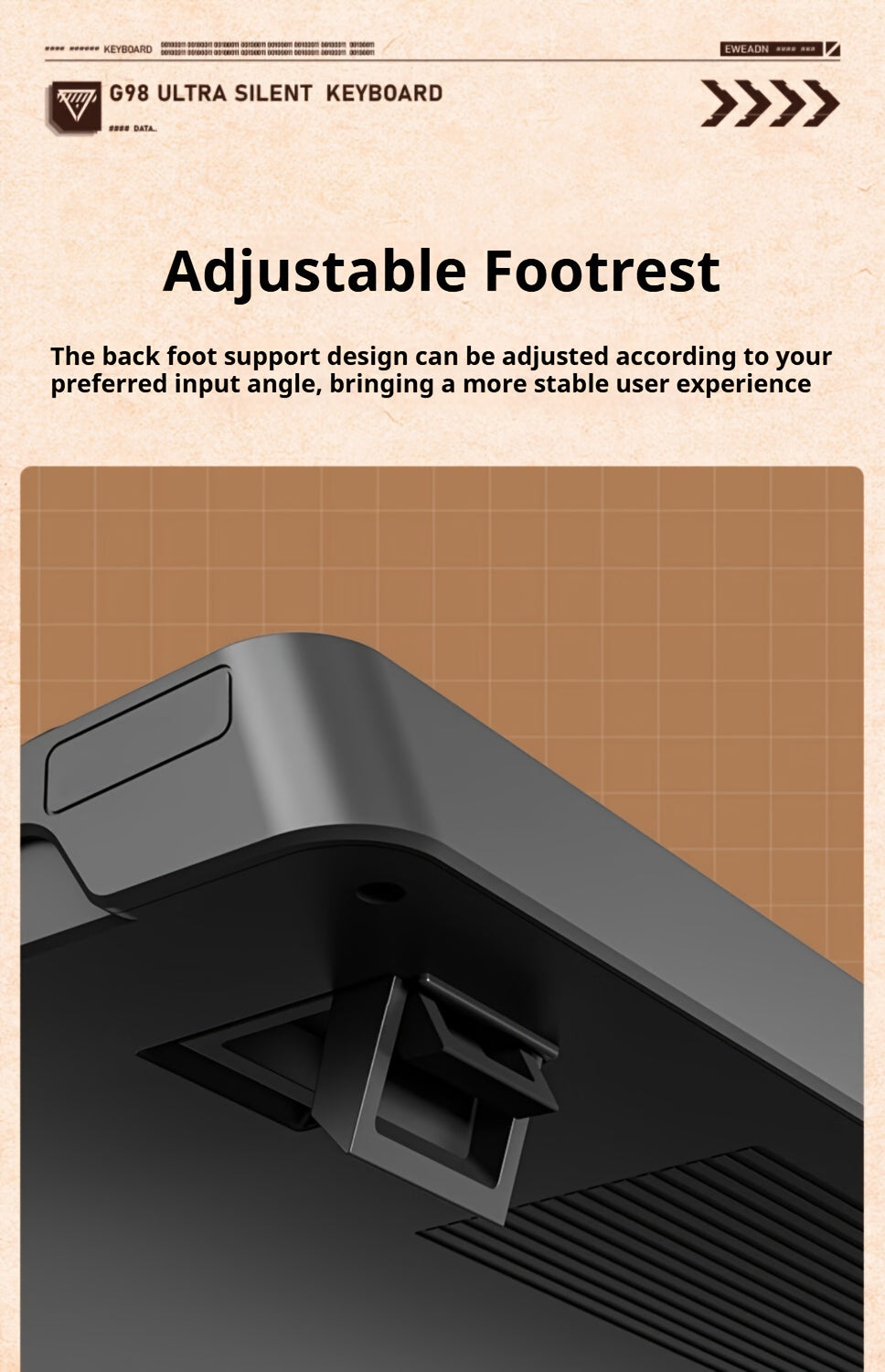 [Wired Gaming Keyboard] EWEADN Wired Gaming Keyboard with Rainbow Backlit, Portable Black Keyboard for Office-98 Keys, Computer External Keyboards Ergonomic Design, with Multimedia Knob, Ball Keycaps, for Gamers and Office, C